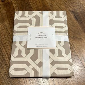NWT Pottery Barn Terri Trellis Shower Curtain